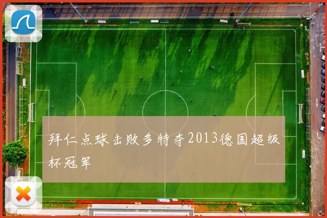 拜仁点球击败多特夺2013德国超级杯冠军